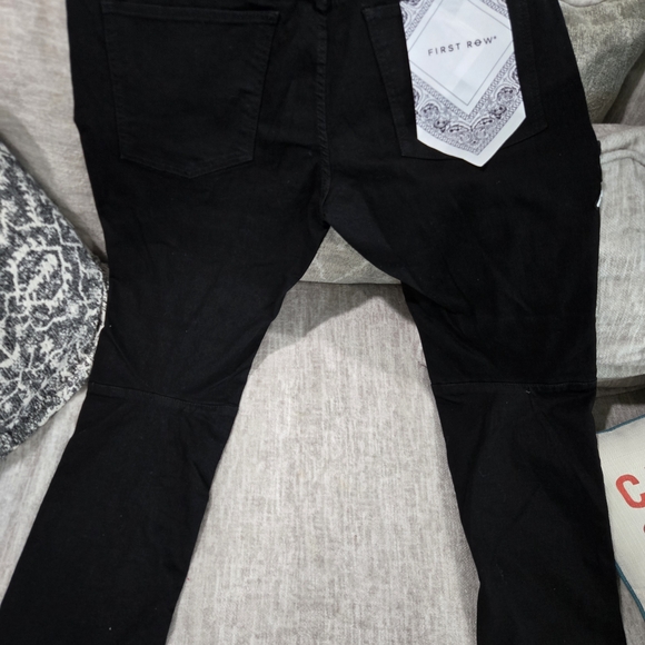 Men's Black Graphic Jeans - Picture 2 of 6